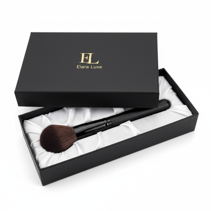 Large powder brush – matte black gift box packaging