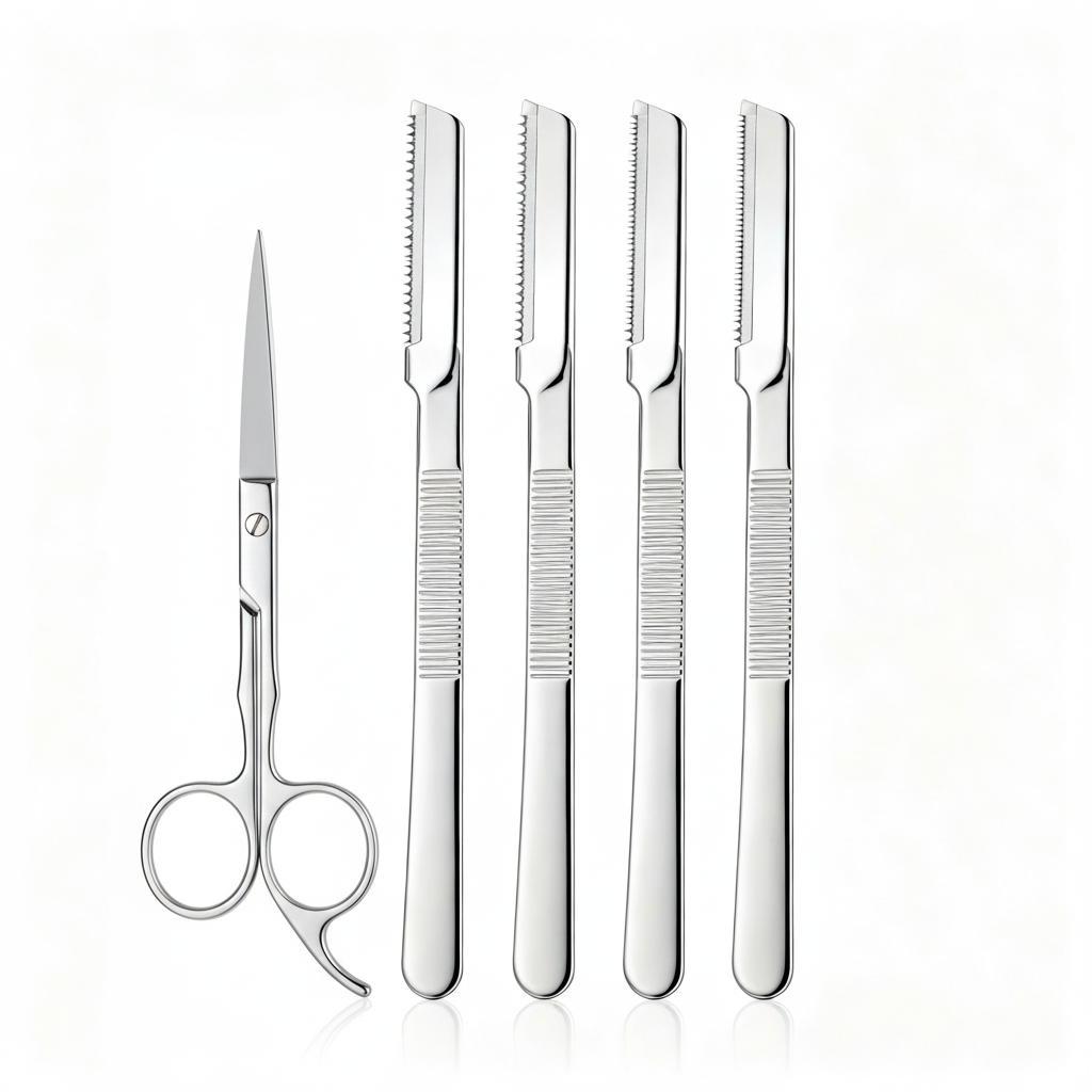 5-piece brow set – white background studio shot