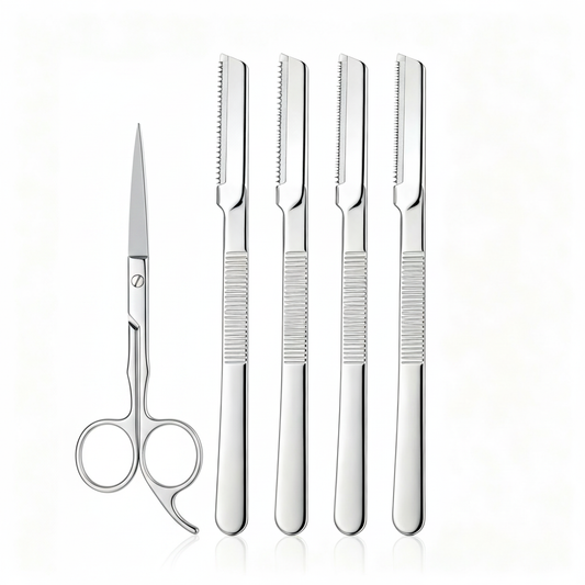 5-piece brow set – white background studio shot