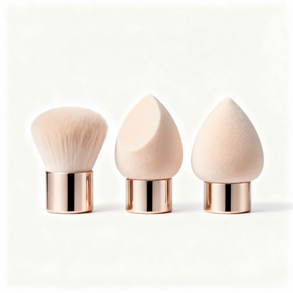3-piece rose gold set – white background studio shot