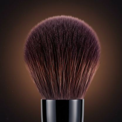 Powder brush bristles – extreme macro close-up detail