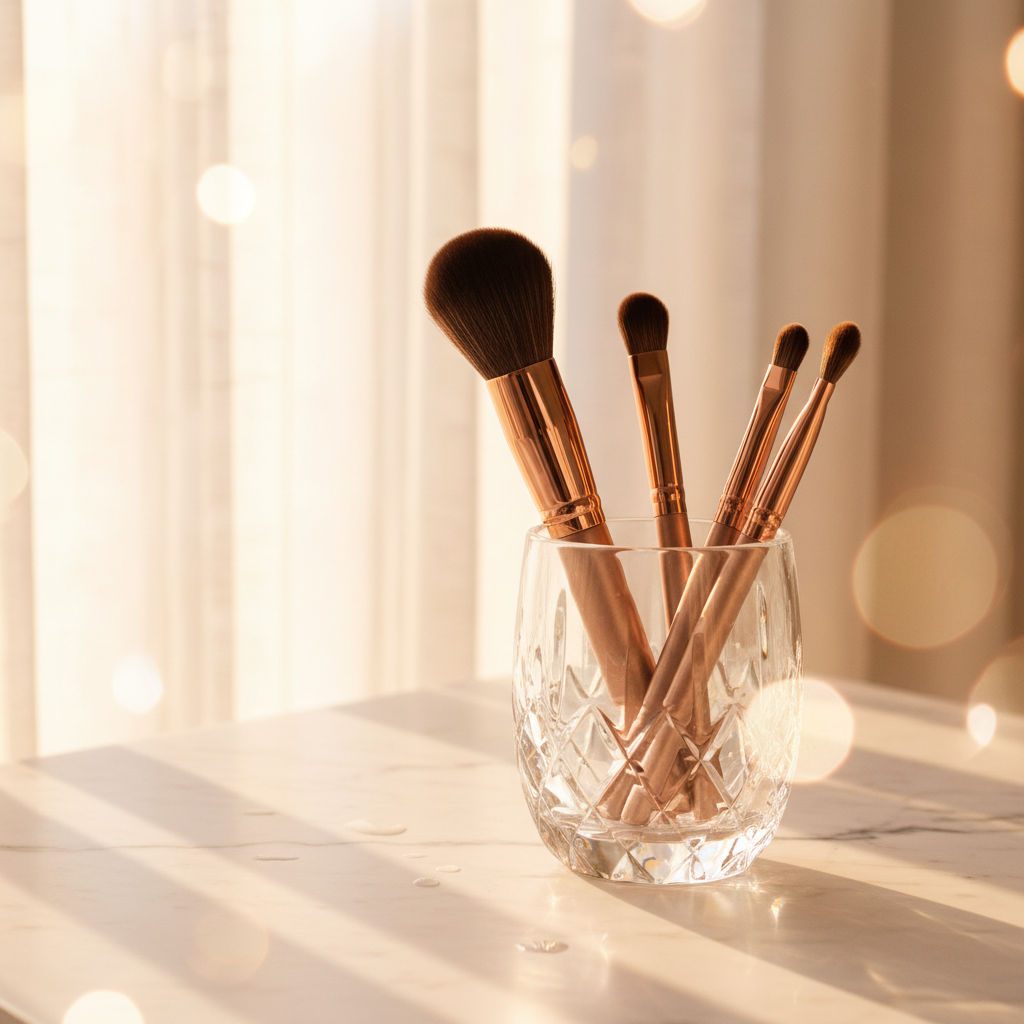 Rose Gold Brush Set – golden hour vanity lifestyle