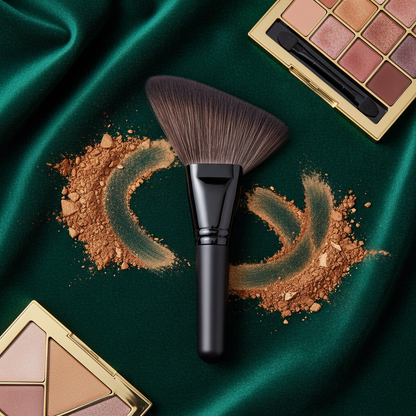 Pro Angled Fan Brush – emerald velvet editorial